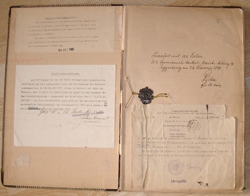 1980 - Dokument zur Schließung des Tabakhauptverlags